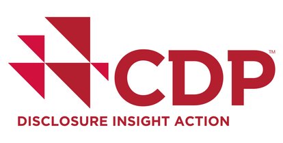 The CDP logo, consisting of a geometric symbol made of red triangles and the letters "CDP" in red, with the slogan "DISCLOSURE INSIGHT ACTION" in smaller red letters below.